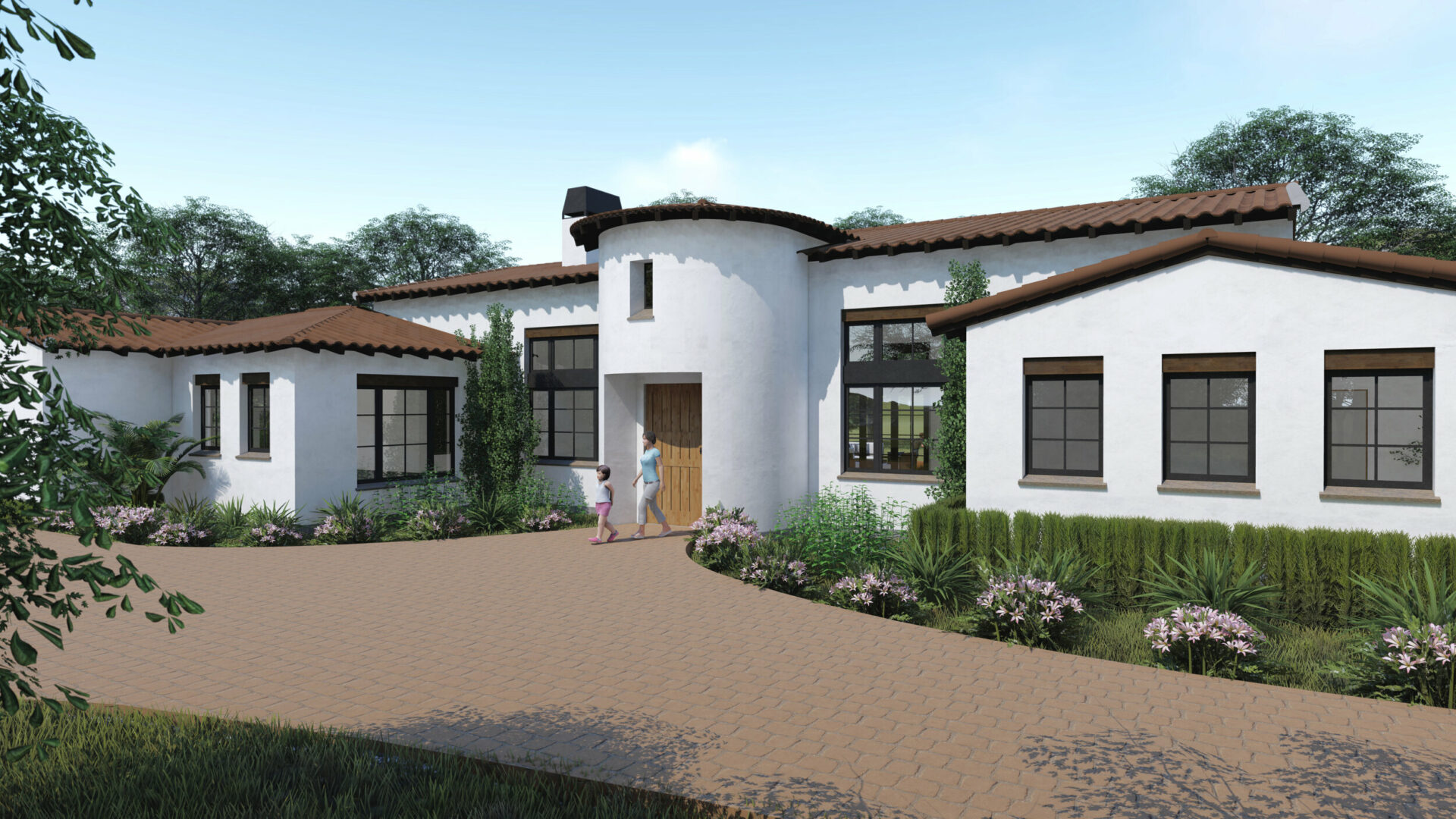 rendering of custom home - design by Ryan Jenkins of Distill Designs Services